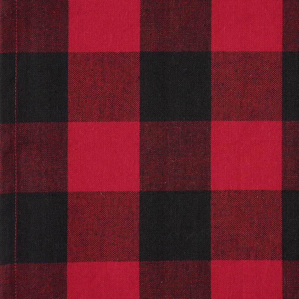 Buffalo Check Collection, Classic Farmhouse Tabletop Set, Napkin Set, 20X20", Red & Black, 6 Piece